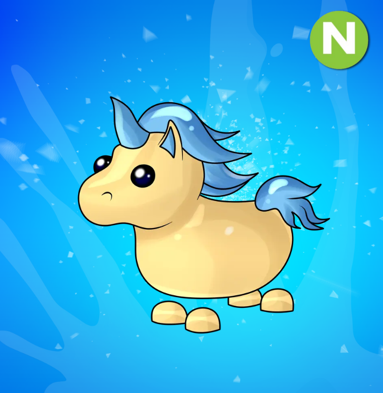 Neon Golden Unicorn