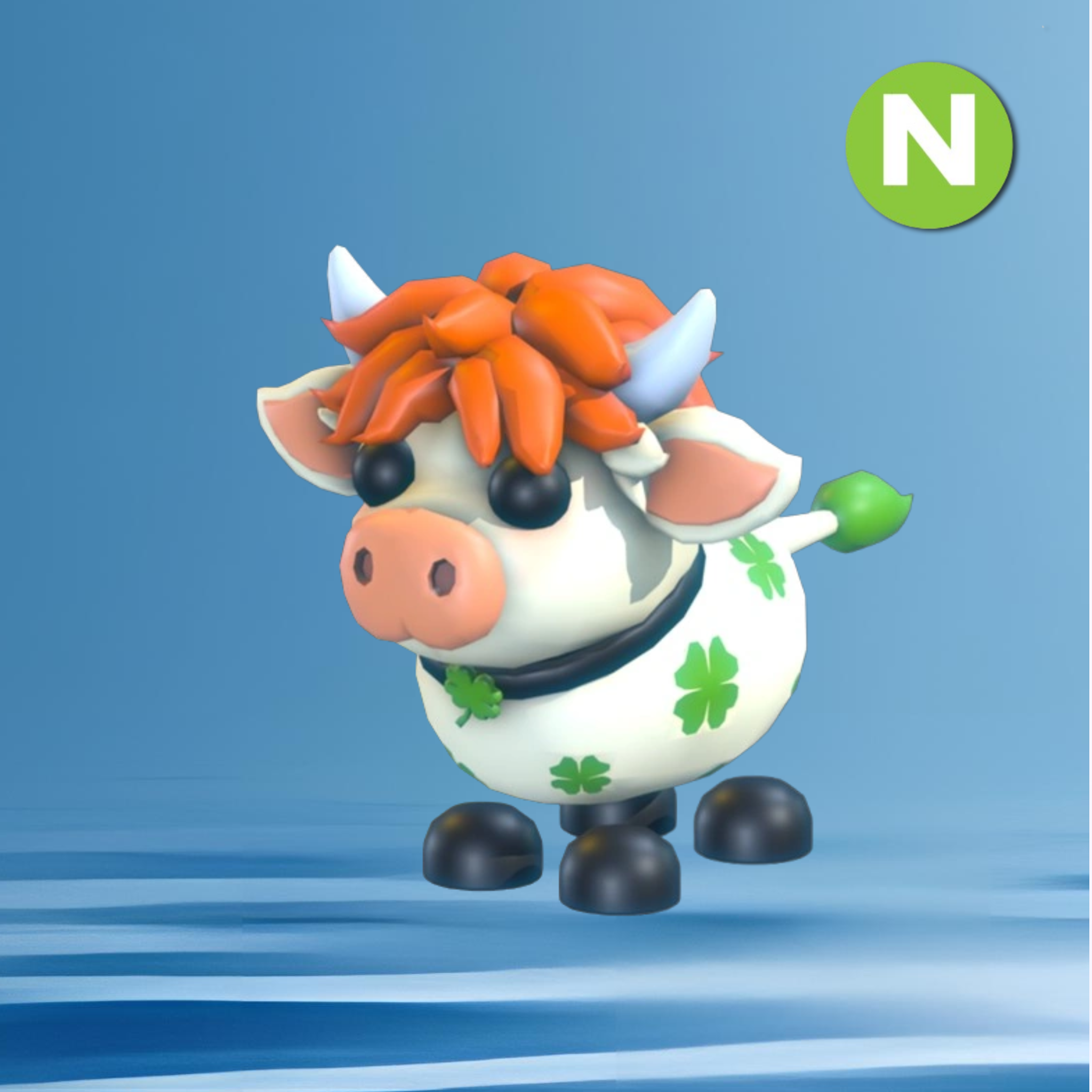 Neon Clover Cow