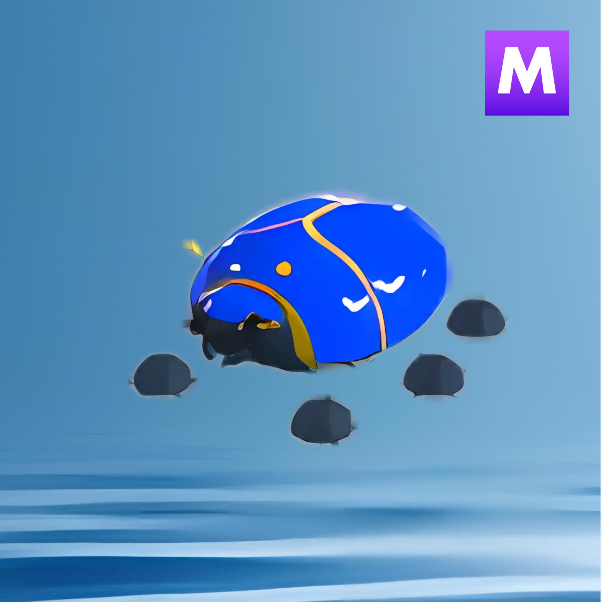 Mega Giant Blue Scarab