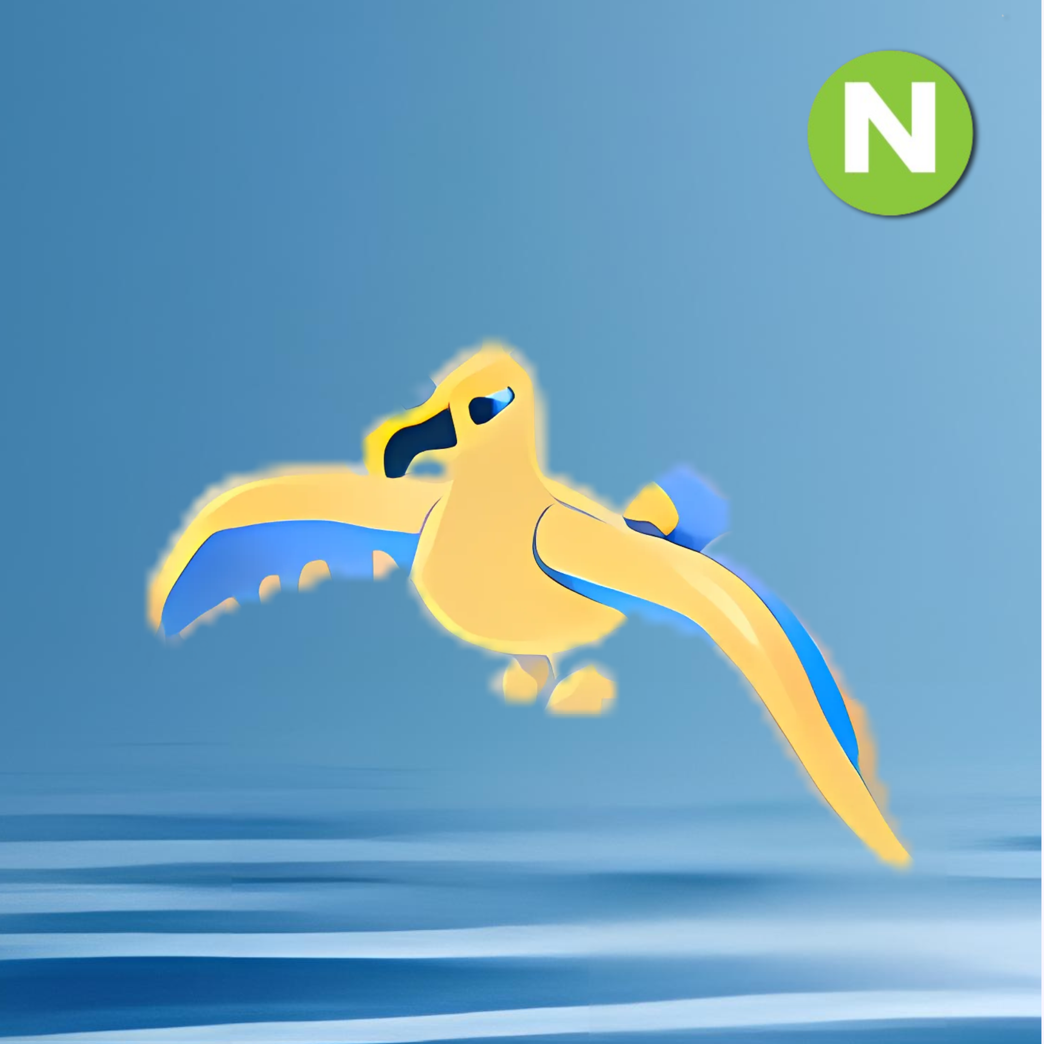Neon Golden Albatross