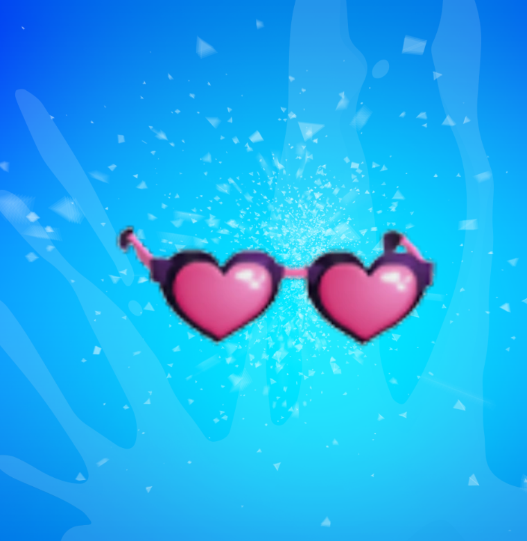 Pink Heart Glasses