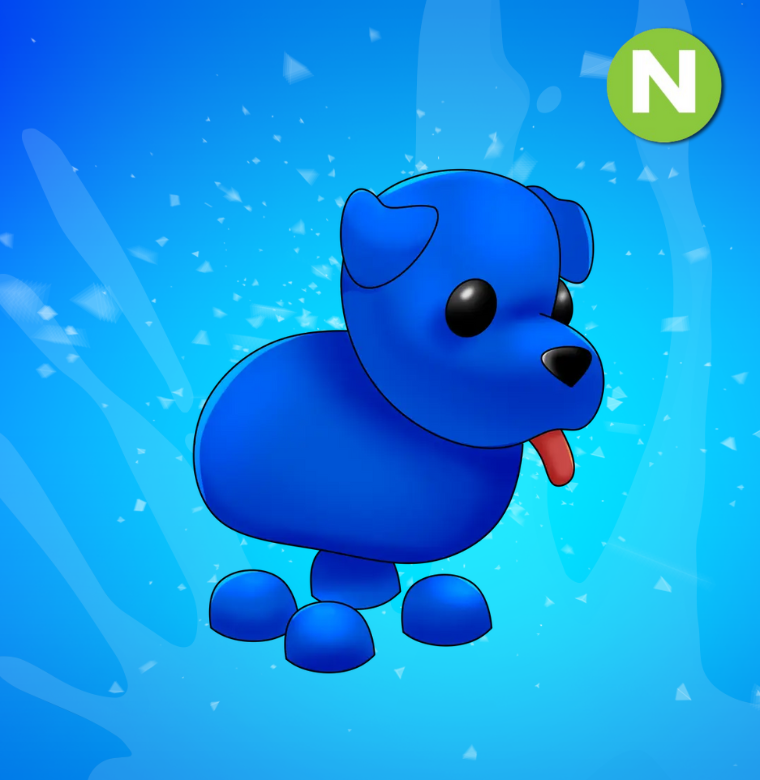 Neon Blue Dog